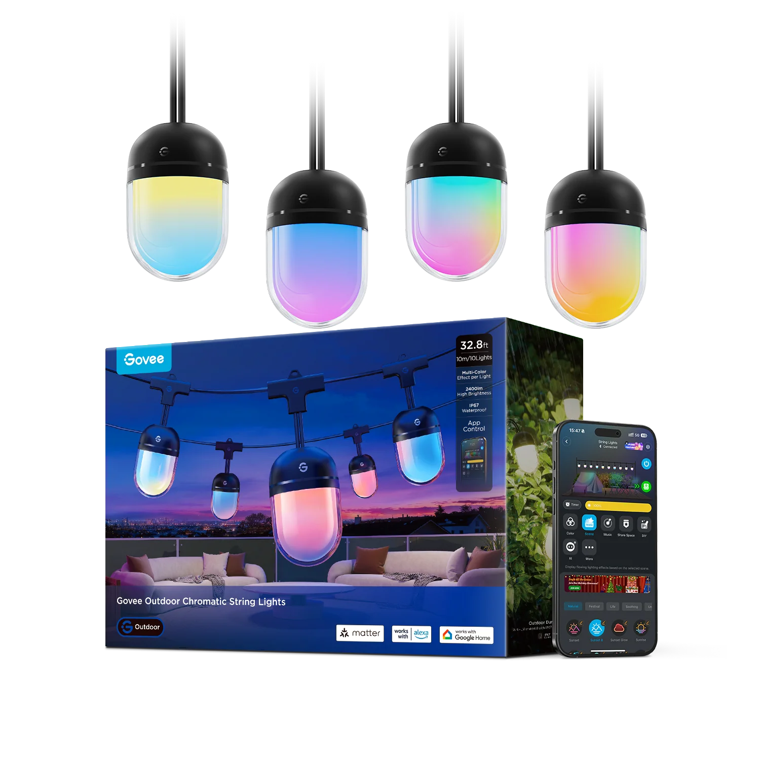 Govee Outdoor Chromatic String Lights