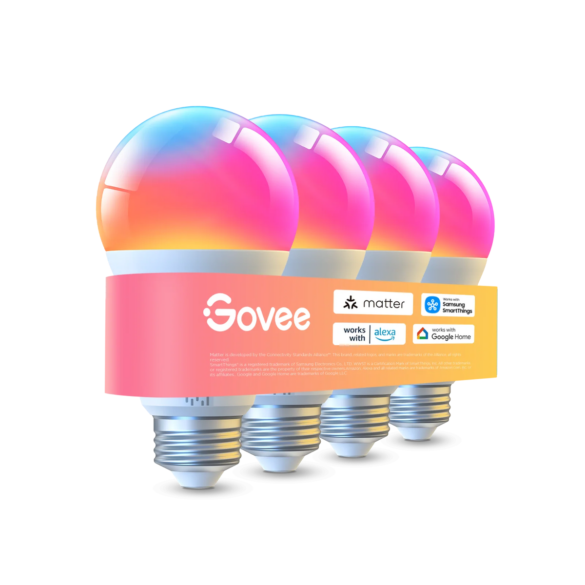 Govee A19 Smart LED Light Bulbs E26 1000lm