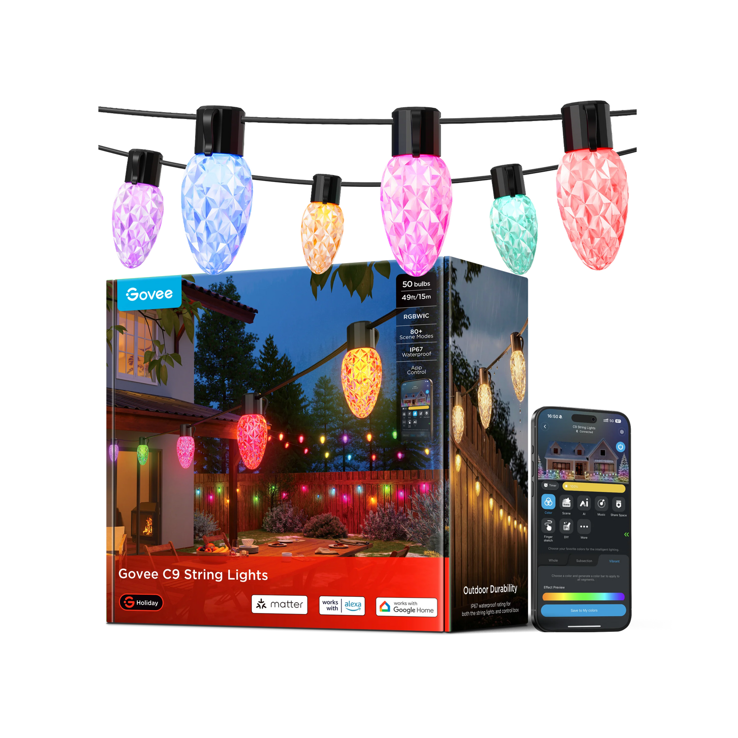 Govee C9 Christmas String Lights