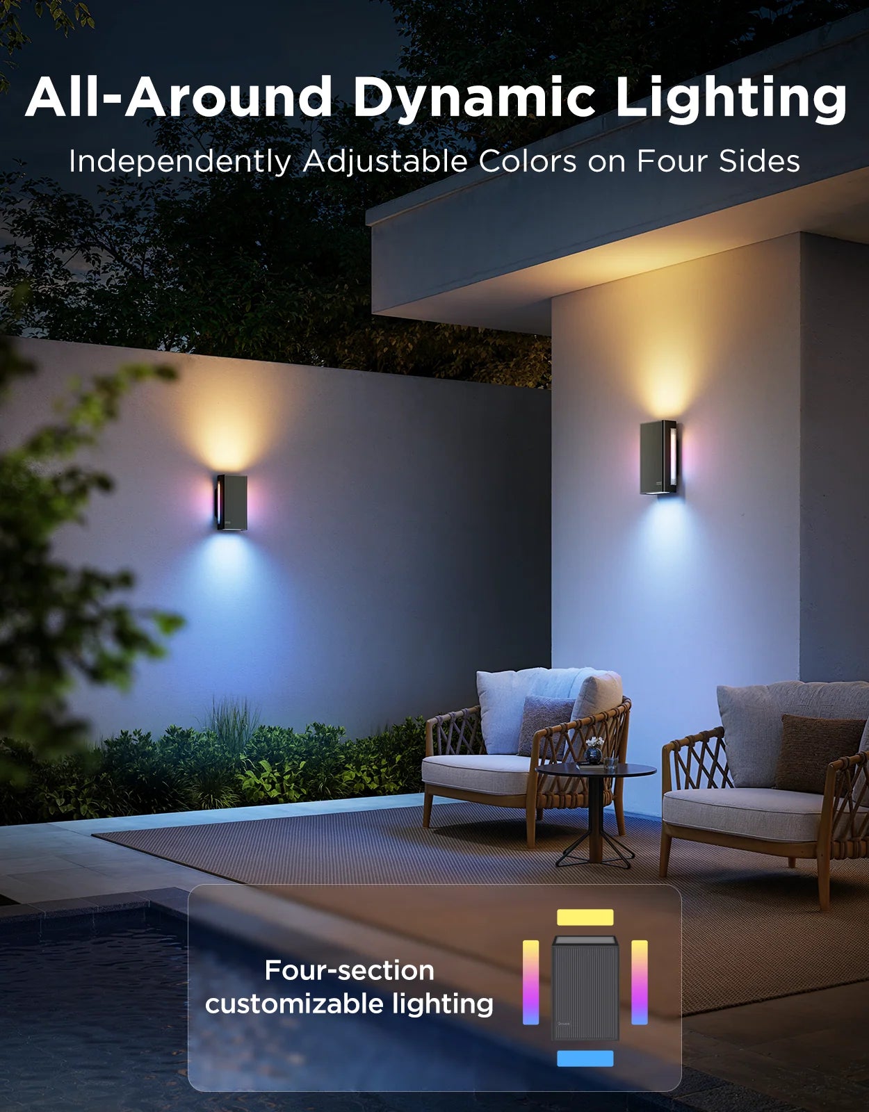 Refurbished Govee Outdoor UpDown Wall Light