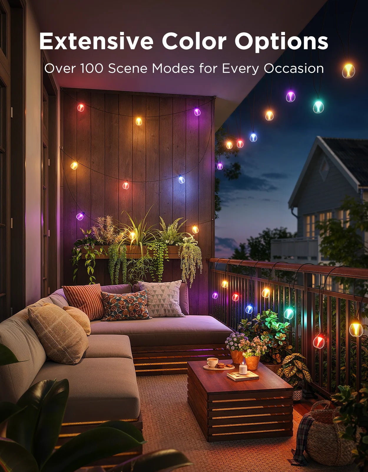 Refurbished Govee Outdoor Clear Bulb String Lights