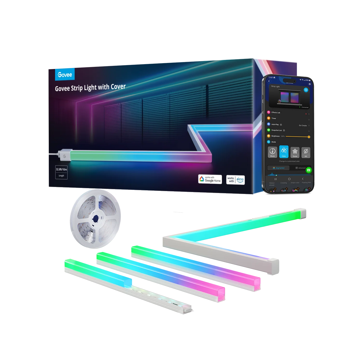 Govee RGBIC LED Strip Lights with Covers