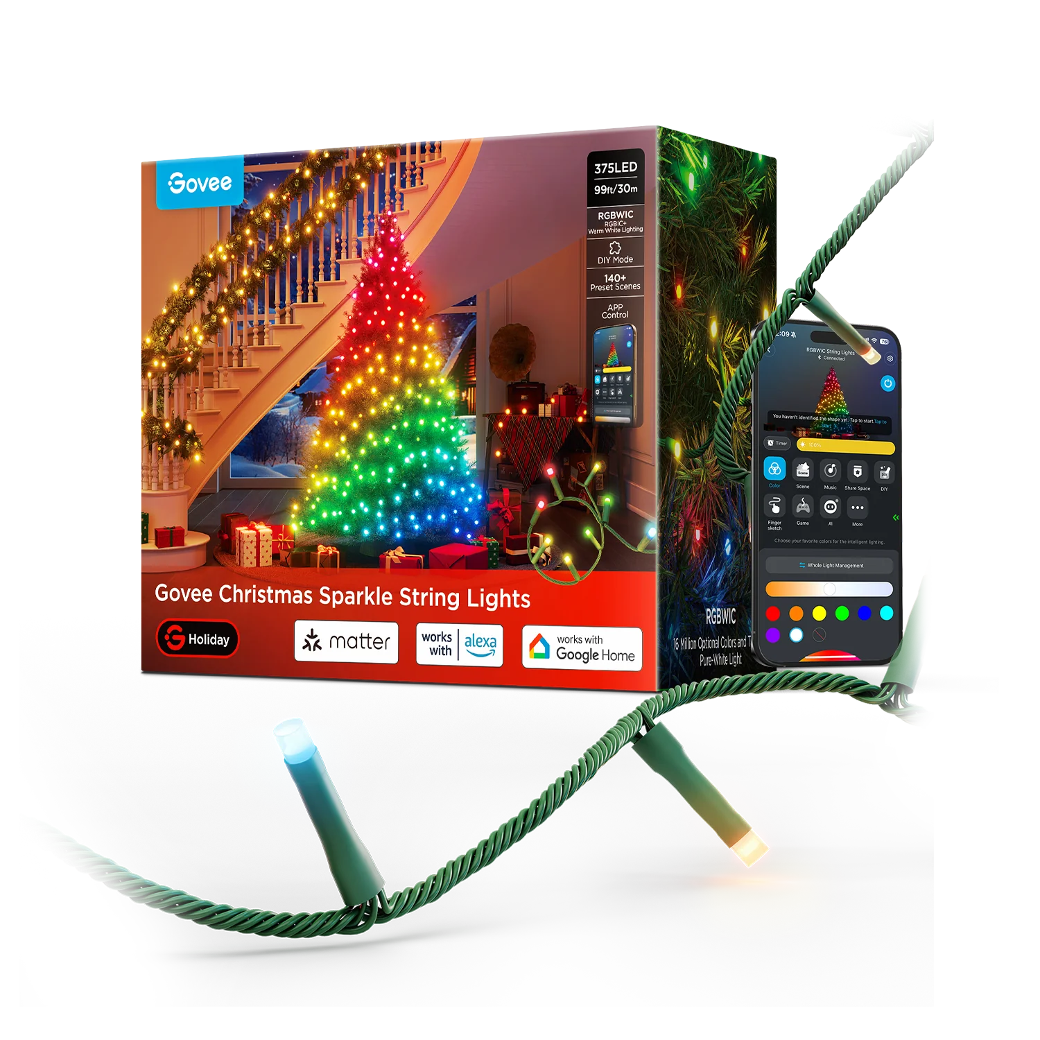 Govee Christmas Sparkle String Lights
