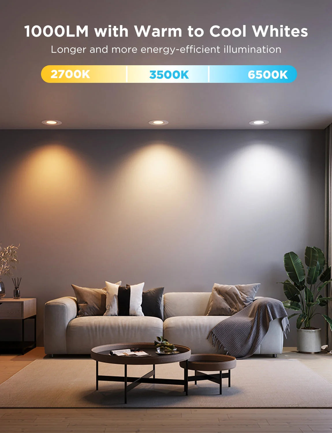 Refurbished Govee 6-Inch Smart Retrofit Recessed Can Lights