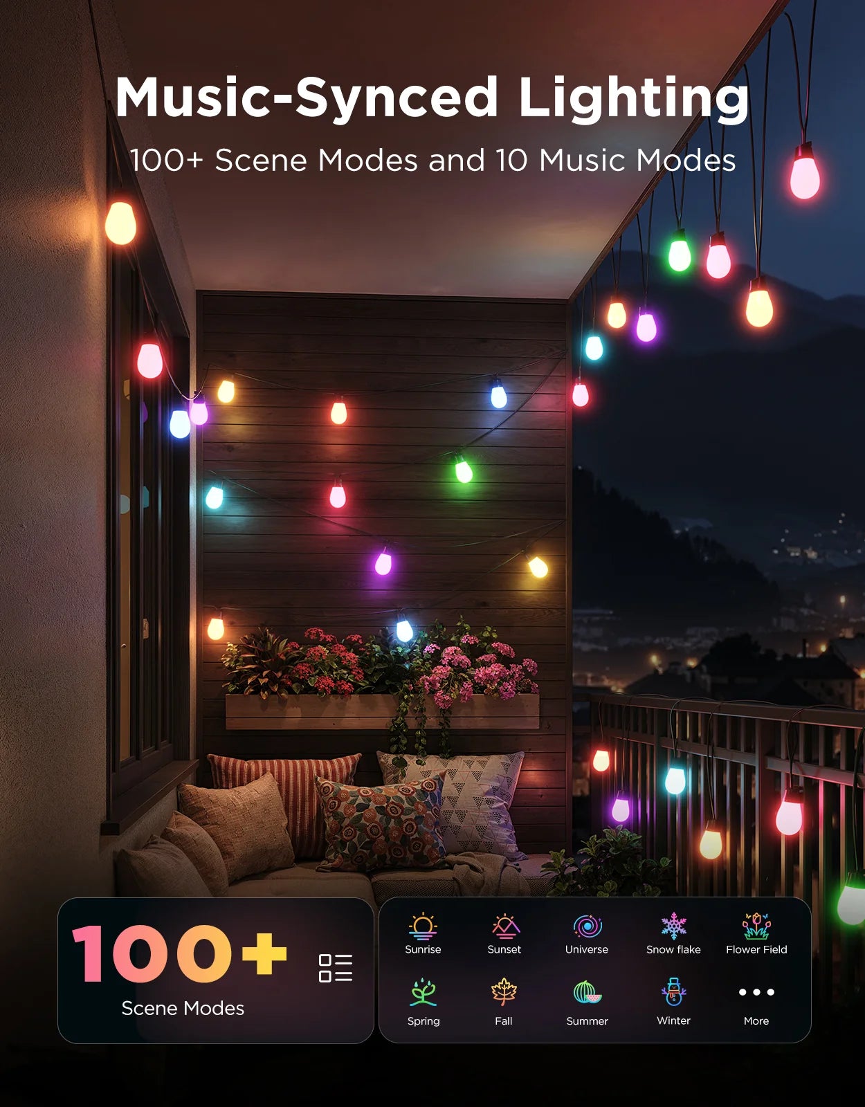 Govee Smart Outdoor S14 Bulb String Lights 2