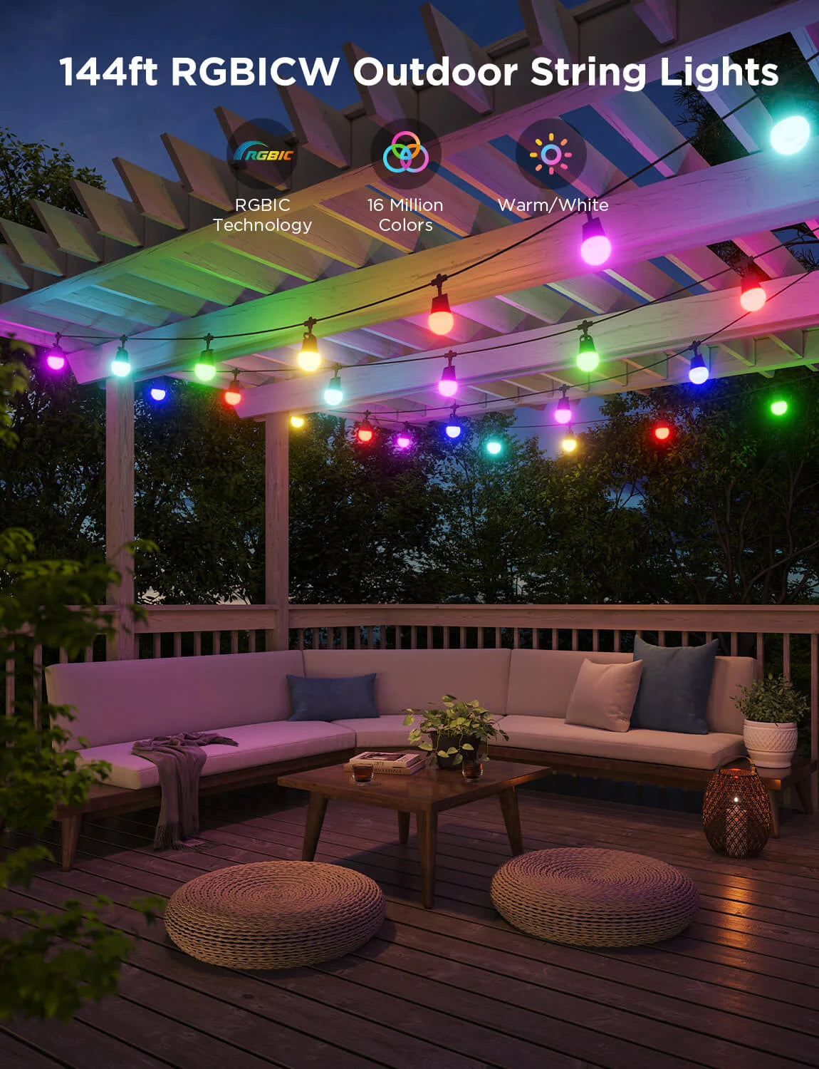 Refurbished Govee Outdoor String Lights 2