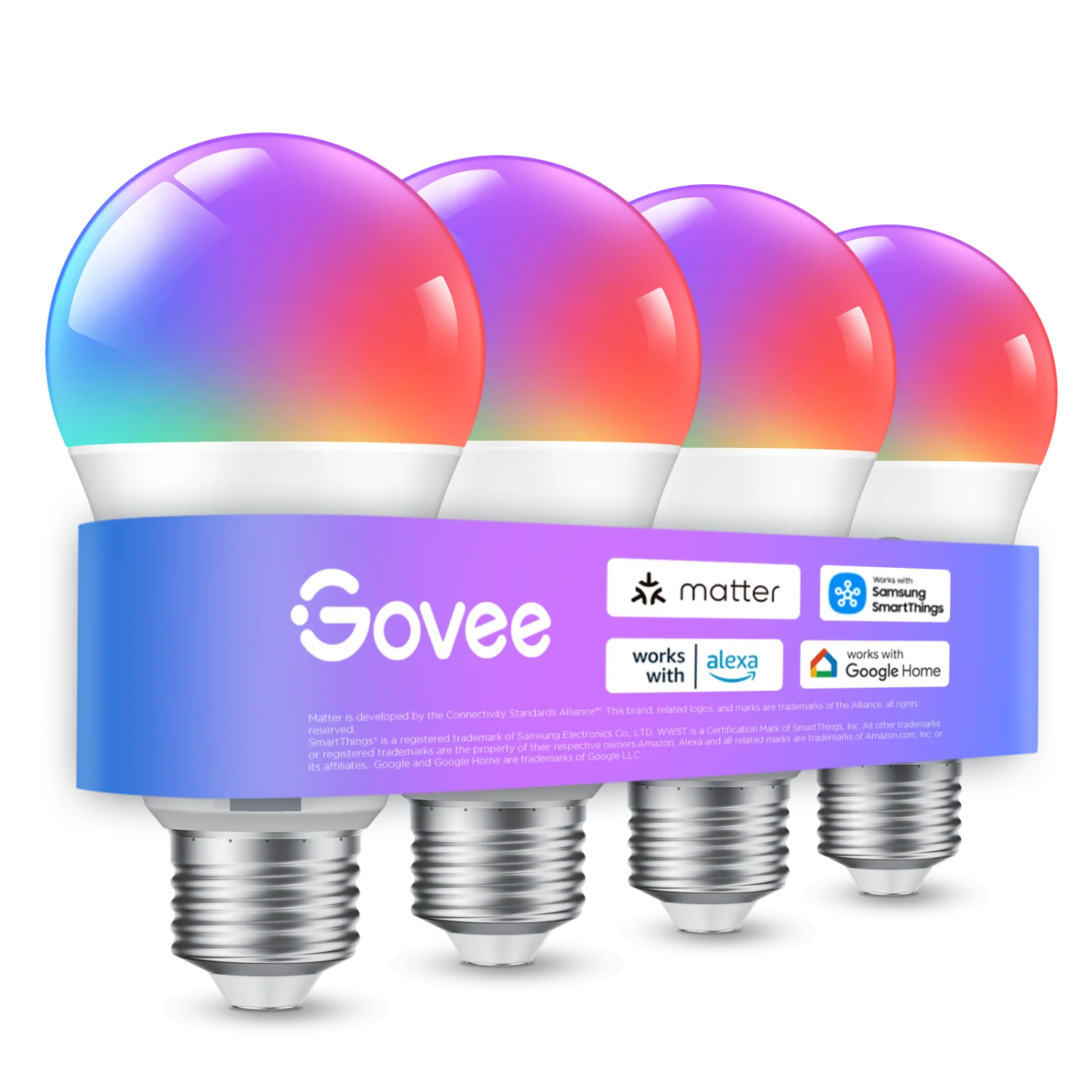 Govee A19 Smart LED Light Bulbs E26 800lm